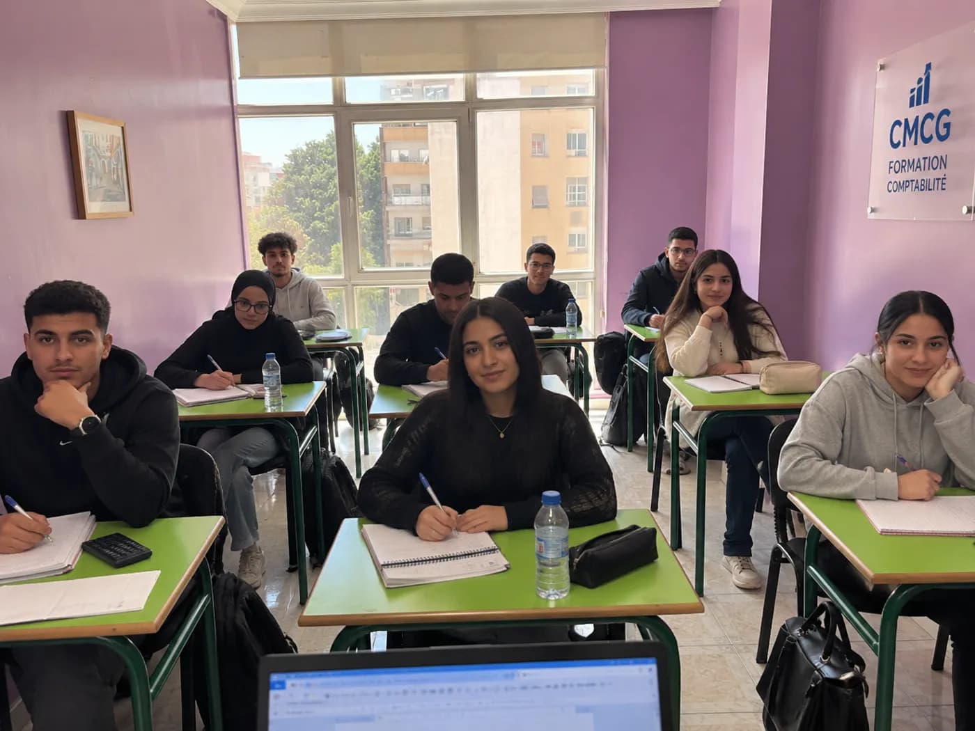 Apprenants CMCG en salle à Tanger